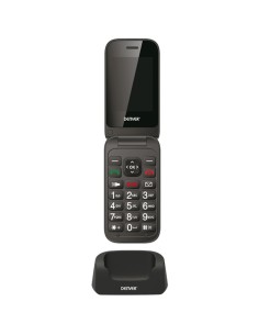 Denver BAS-24200M teléfono móvil 6,1 cm (2.4") 80 g Negro Teléfono para personas mayores 2