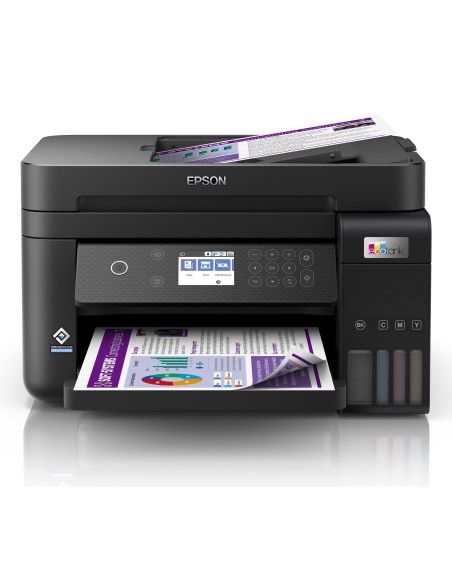 Epson EcoTank Impresora multifunción ET-3850 A4 con depósito de tinta, conexión Wi-Fi
