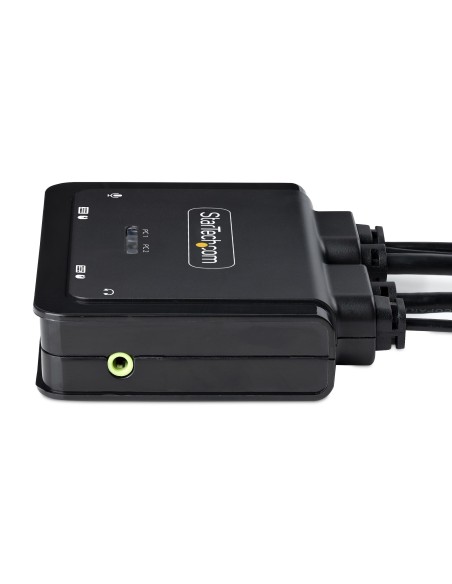 StarTech.com C2-H46-UAC-CBL-KVM interruptor KVM Negro