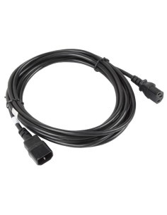 Lanberg CA-C13E-11CC-0050-BK cable de transmisión Negro 5 m C13 acoplador C14 acoplador 2