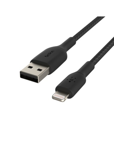 Belkin CAA002BT1MBK cable de conector Lightning 1 m Negro