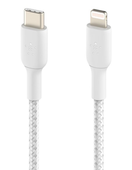 Belkin CAA004BT1MWH cable de conector Lightning 1 m Blanco