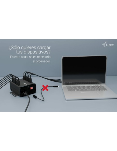 i-tec USB-C USB-A Metal Charging + data HUB, 15W per port, 10x USB-C