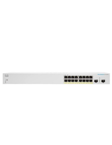 Cisco CBS220-16P-2G Gestionado L2 Gigabit Ethernet (10 100 1000) Energía sobre Ethernet (PoE) Blanco