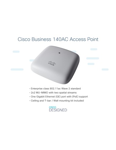 Cisco CBW140AC 867 Mbit s Blanco Energía sobre Ethernet (PoE)