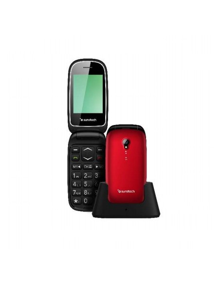 Sunstech CELT17 6,1 cm (2.4") 68 g Negro, Rojo Característica del teléfono