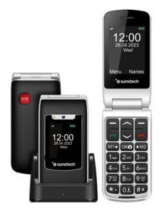 Sunstech CELT23 6,1 cm (2.4") 101 g Negro Teléfono para personas mayores