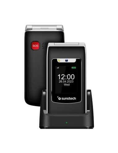 Sunstech CELT23 6,1 cm (2.4") 101 g Negro Teléfono para personas mayores
