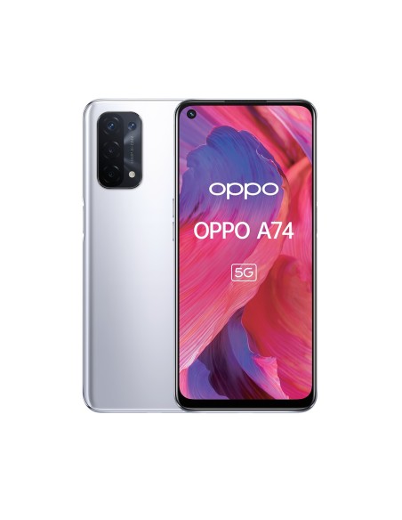 OPPO A74 5G 16,5 cm (6.5") SIM doble Android 11 USB Tipo C 6 GB 128 GB 5000 mAh Plata