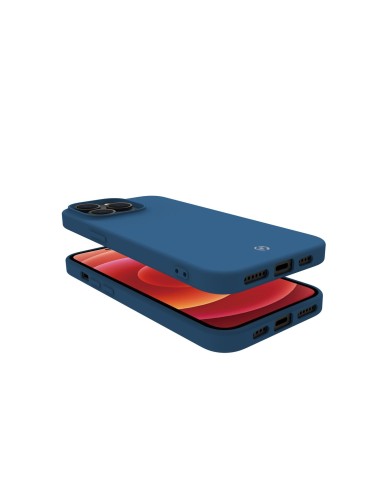 Celly Cromo funda para teléfono móvil 15,5 cm (6.1") Azul