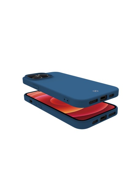Celly Cromo funda para teléfono móvil 15,5 cm (6.1") Azul
