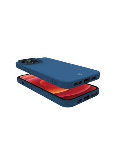 Celly Cromo funda para teléfono móvil 17 cm (6.7") Azul
