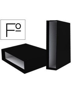 Liderpapel CZ14 caja archivador Negro Cartón