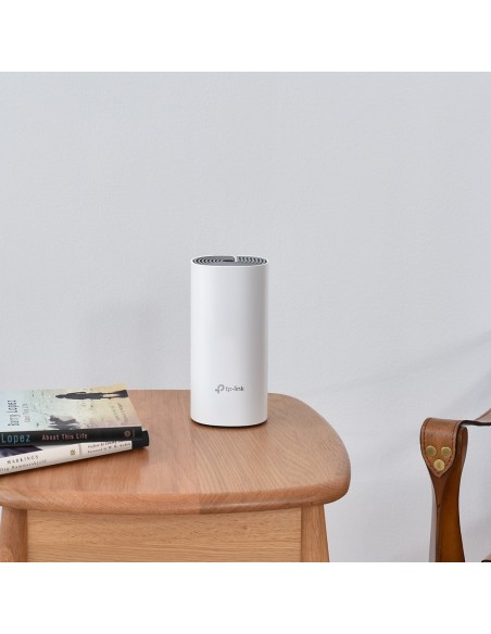 TP-Link Deco E4 (2-pack) Doble banda (2,4 GHz   5 GHz) Wi-Fi 5 (802.11ac) Blanco, Gris Interno