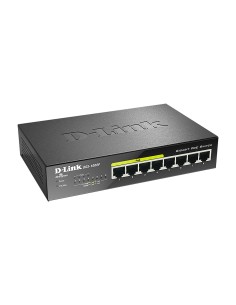 D-Link DGS-1008P switch No administrado Gigabit Ethernet (10 100 1000) Energía sobre Ethernet (PoE) Negro 2