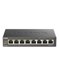 D-Link DGS-1008P E switch No administrado L2 Gigabit Ethernet (10 100 1000) Energía sobre Ethernet (PoE) Escritorio Negro