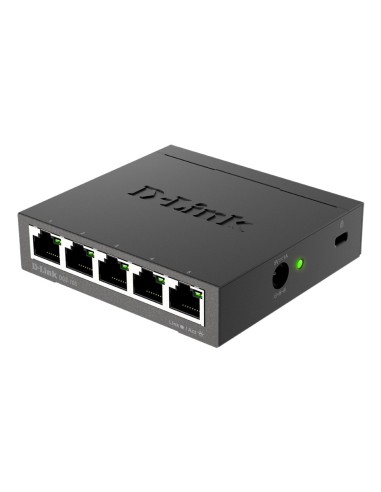 D-Link DGS-105 No administrado L2 Gigabit Ethernet (10 100 1000) Negro