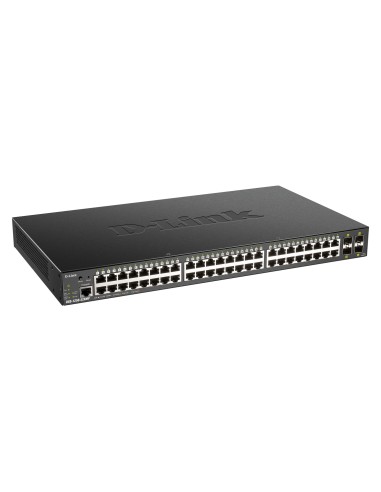 D-Link DGS-1250-52XMP Gestionado L3 Energía sobre Ethernet (PoE) Negro