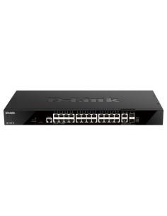 D-Link DGS-1520-28 switch Gestionado L3 10G Ethernet (100 1000 10000) 1U Negro