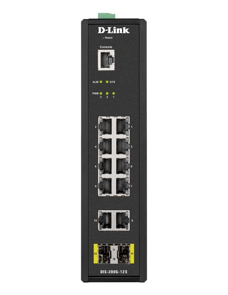 D-Link DIS-200G-12S switch Gestionado L2 Gigabit Ethernet (10 100 1000) Negro