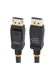 StarTech.com Cable DisplayPort 1.2 4K 60Hz de 2m - Cable DP UHD con Pestillos - con Certificación VESA - Cable para Monitor