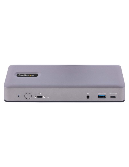 StarTech.com Docking Station USB-C 4K30 Triple  4K60 Doble - Modo Alt DP DP HDMI - Hub USB de 7 Puertos - PD 3.0 - GbE - Audio