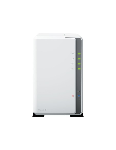 Synology DiskStation DS223J servidor de almacenamiento NAS Escritorio Realtek RTD1619B 1 GB DDR4 0 TB DiskStation Manager Blanco