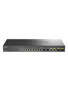 D-Link DXS-1210-12TC switch Gestionado L2 L3 10G Ethernet (100 1000 10000) 1U Negro, Plata
