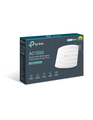 TP-Link Omada EAP225 punto de acceso inalámbrico 1350 Mbit s Blanco Energía sobre Ethernet (PoE)