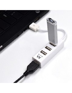 Ewent EW1122 hub de interfaz USB 2.0 Blanco 2