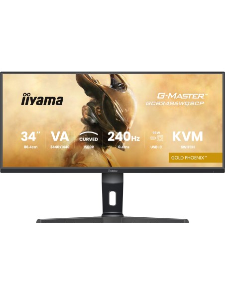 iiyama G-MASTER GCB3486WQSCP-B1 pantalla para PC 86,4 cm (34") 3440 x 1440 Pixeles UltraWide Quad HD Negro
