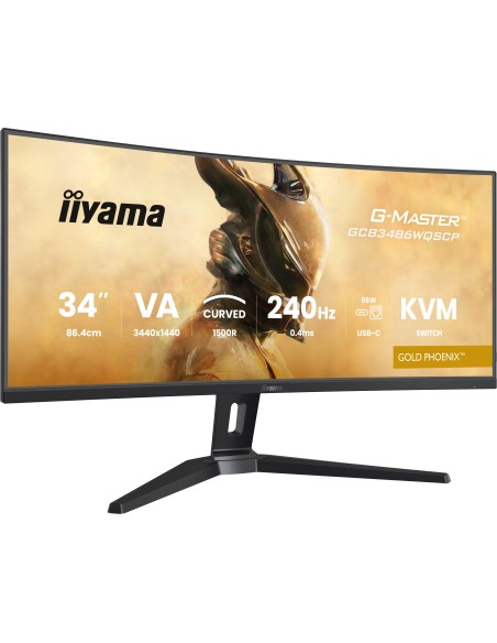 iiyama G-MASTER GCB3486WQSCP-B1 pantalla para PC 86,4 cm (34") 3440 x 1440 Pixeles UltraWide Quad HD Negro
