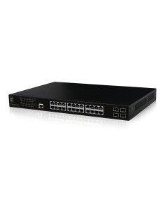 LevelOne GEP-2861 switch Gestionado L2 Gigabit Ethernet (10 100 1000) Energía sobre Ethernet (PoE) 1U Negro 2