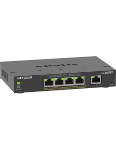 NETGEAR 5-Port Gigabit Ethernet PoE+ Plus Switch (GS305EP) Gestionado L2 L3 Gigabit Ethernet (10 100 1000) Energía sobre