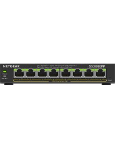 NETGEAR 8-Port Gigabit Ethernet High-Power PoE+ Plus Switch (GS308EPP) Gestionado L2 L3 Gigabit Ethernet (10 100 1000) Energía 2