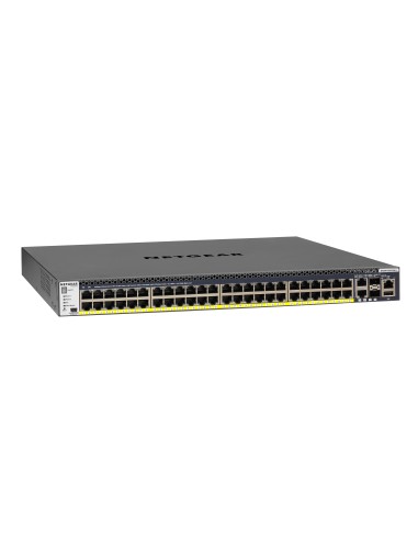 NETGEAR M4300-52G-PoE+ 550W PSU Gestionado L2 L3 L4 Gigabit Ethernet (10 100 1000) Energía sobre Ethernet (PoE) 1U Negro