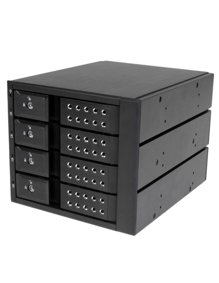 StarTech.com Rack Móvil Backplane de 4 Bahías de Intercambio en Caliente - Rack Móvil Hot Swap sin Bandeja para Unidades de DD