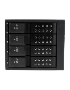 StarTech.com Rack Móvil Backplane de 4 Bahías de Intercambio en Caliente - Rack Móvil Hot Swap sin Bandeja para Unidades de DD 2