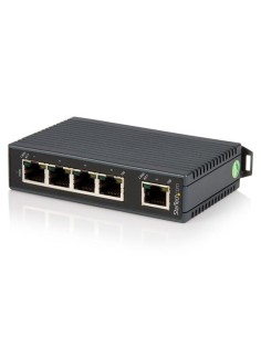 StarTech.com Switch Conmutador Industrial Ethernet de 5 Puertos RJ45 de Montaje en Carril DIN