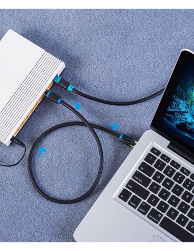 Vention Cable de Red RJ45 SFTP IKABH Cat.8  2m  Negro