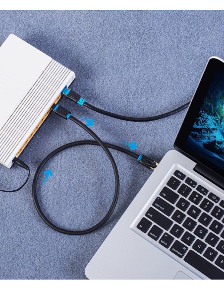 Vention Cable de Red RJ45 SFTP IKABH Cat.8  2m  Negro