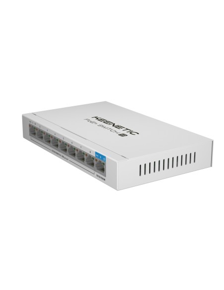 Keenetic PoE+ Switch 9 Switch Gigabit de 9 puertos con 8 puertos PoE+ y asignación de energía de 120 W