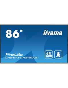 iiyama LH8675UHS-B1AG pantalla de señalización Pantalla plana para señalización digital 2,17 m (85.6") LCD Wifi 500 cd   m² 4K 2