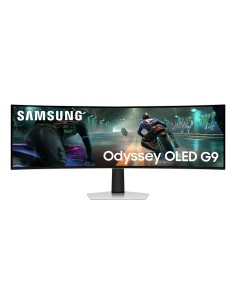 Samsung S49DG910SU pantalla para PC 124,5 cm (49") 5120 x 1440 Pixeles Dual QHD OLED Plata