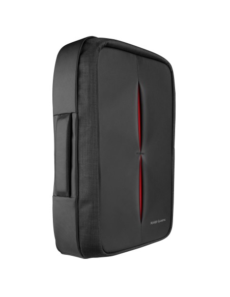 Mars Gaming MB2 - Mochila-Maletín gaming (impermeable, candado TSA, hasta 17,3 pulgadas, puerto externo USB, anti robos, asa de