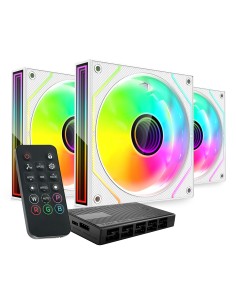 Mars Gaming MF3DPROKITW sistema de refrigeración para ordenador Carcasa del ordenador Ventilador 12 cm Blanco