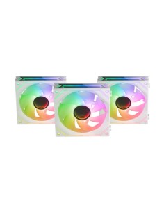 Mars Gaming MF-LINKFINITYKIT, Kit 3x Ventiladores Modulares PWM 120mm, Sistema de Conexión LINKFINITY, Iluminación Infinity 2