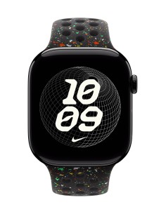 Apple MGC34ZM A Accesorios para dispositivos vestibles inteligentes Grupo de rock Negro Aluminio, Fluoroelastómero