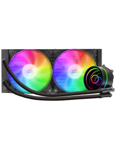 Mars Gaming ML-ONE240, Refrigeración Líquida CPU, TDP 400 W, Espejo Infinito, 2 Ventiladores FRGB Silenciosos, Multisocket 2