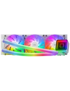 Mars Gaming ML-ULTRA360 Blanco, Refrigeración Líquida CPU, TDP 650W, Espejo Infinito, 3 Ventiladores Silenciosos FDB ARGB, 2